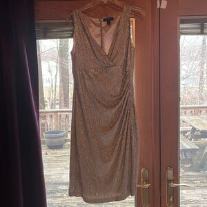 Ralph Lauren gold dressy dress